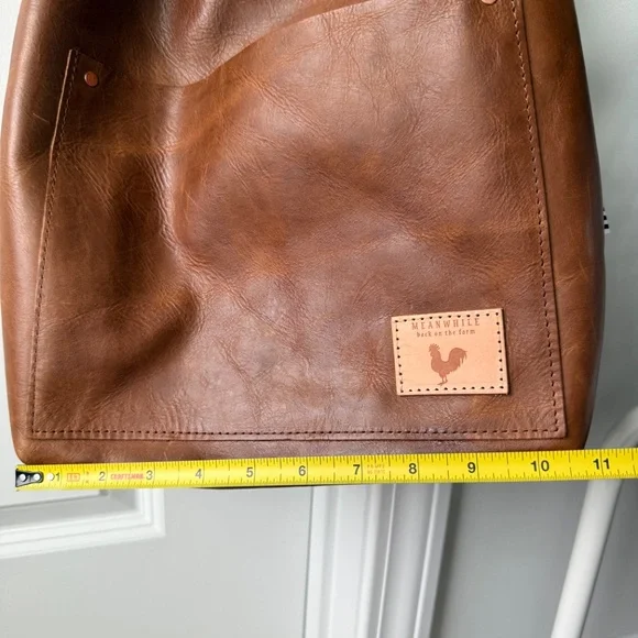 Meanwhile Back on the Farm Leather Carryall - Picture 8 of 13